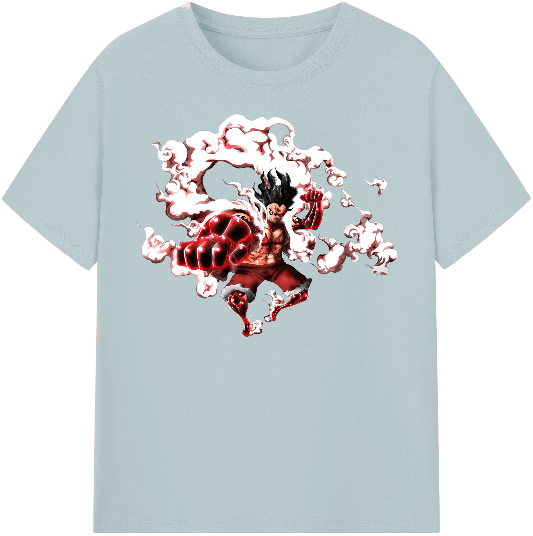 ワンピース モンキー・D・ルフィ ONE PIECE Monkey D. Luffy 綿100％半袖Tシャツ（フロントプリント）